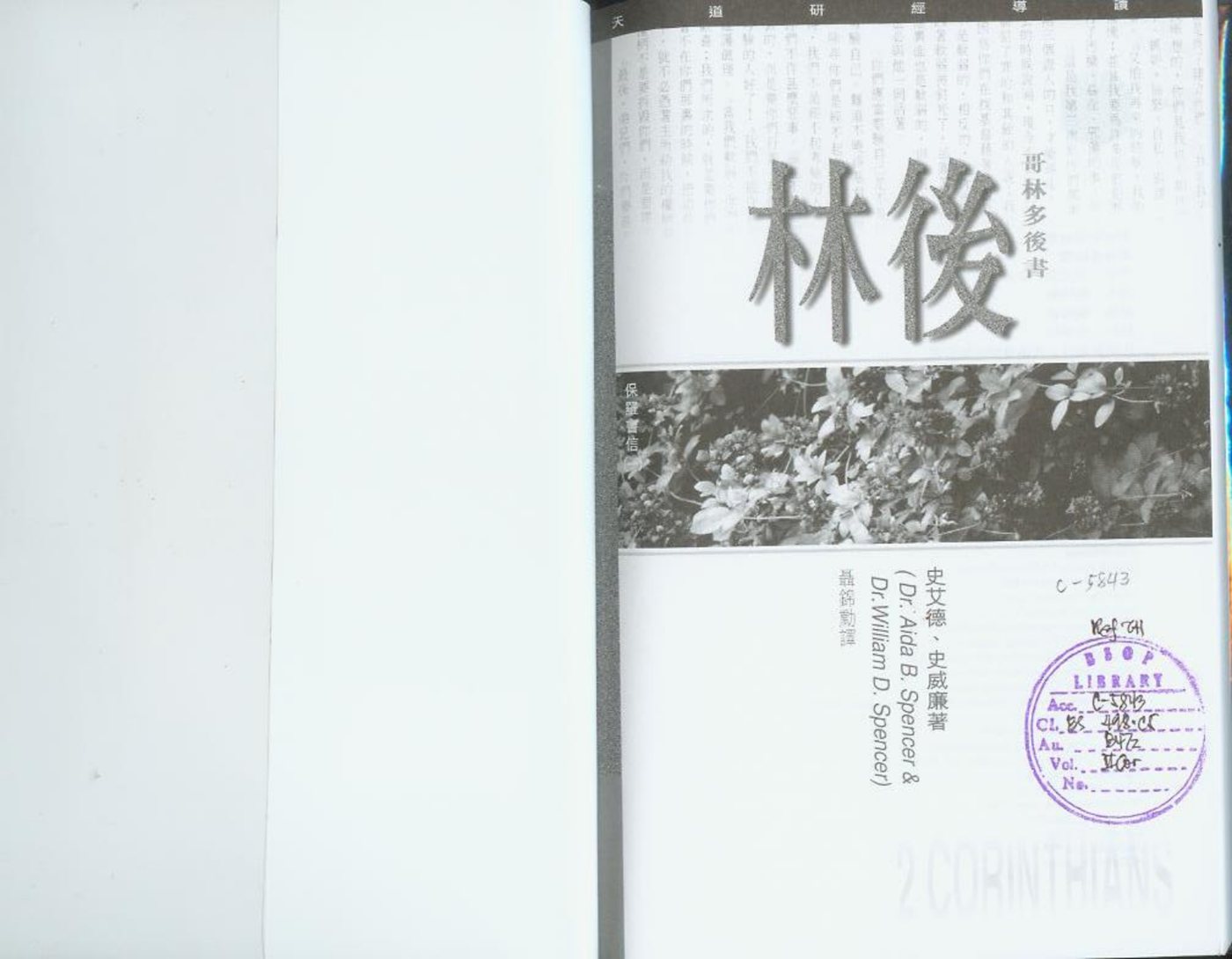 天道研经导读：林后 封面