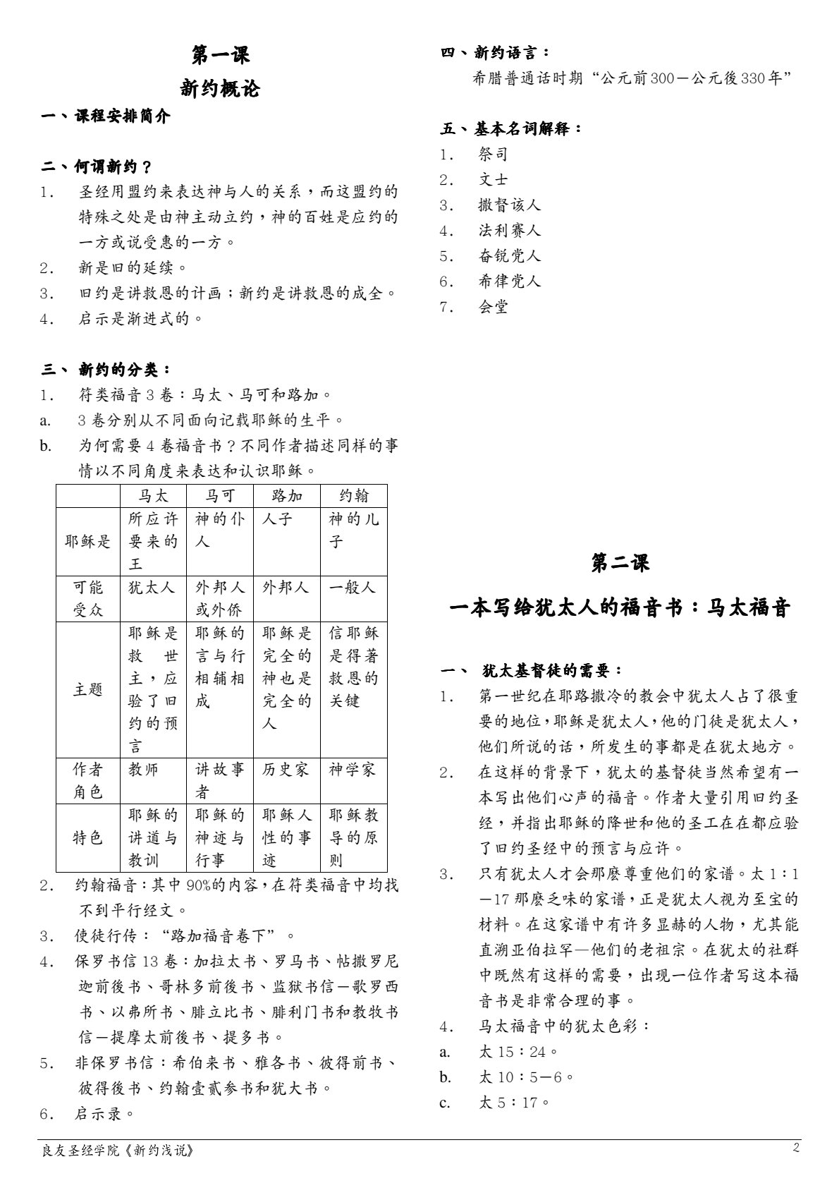 新约浅说 第 2 页预览