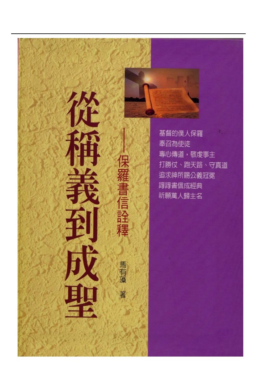 保罗书信诠释：从称义到成圣 第 1 页预览